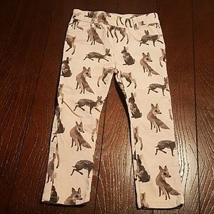 H&M toddler corduroy animal print pants